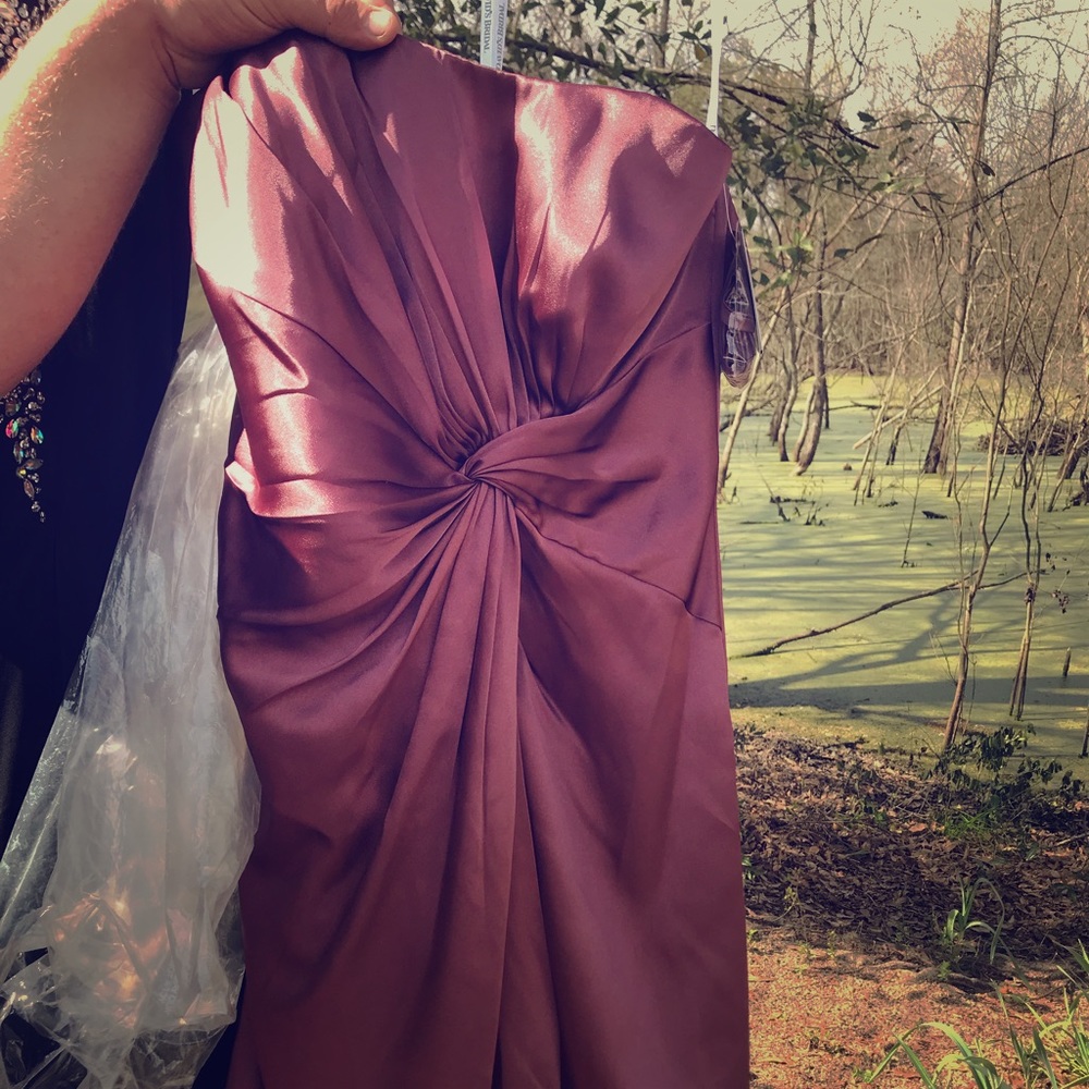 New! David’s Bridal rose gold cocktail dress
